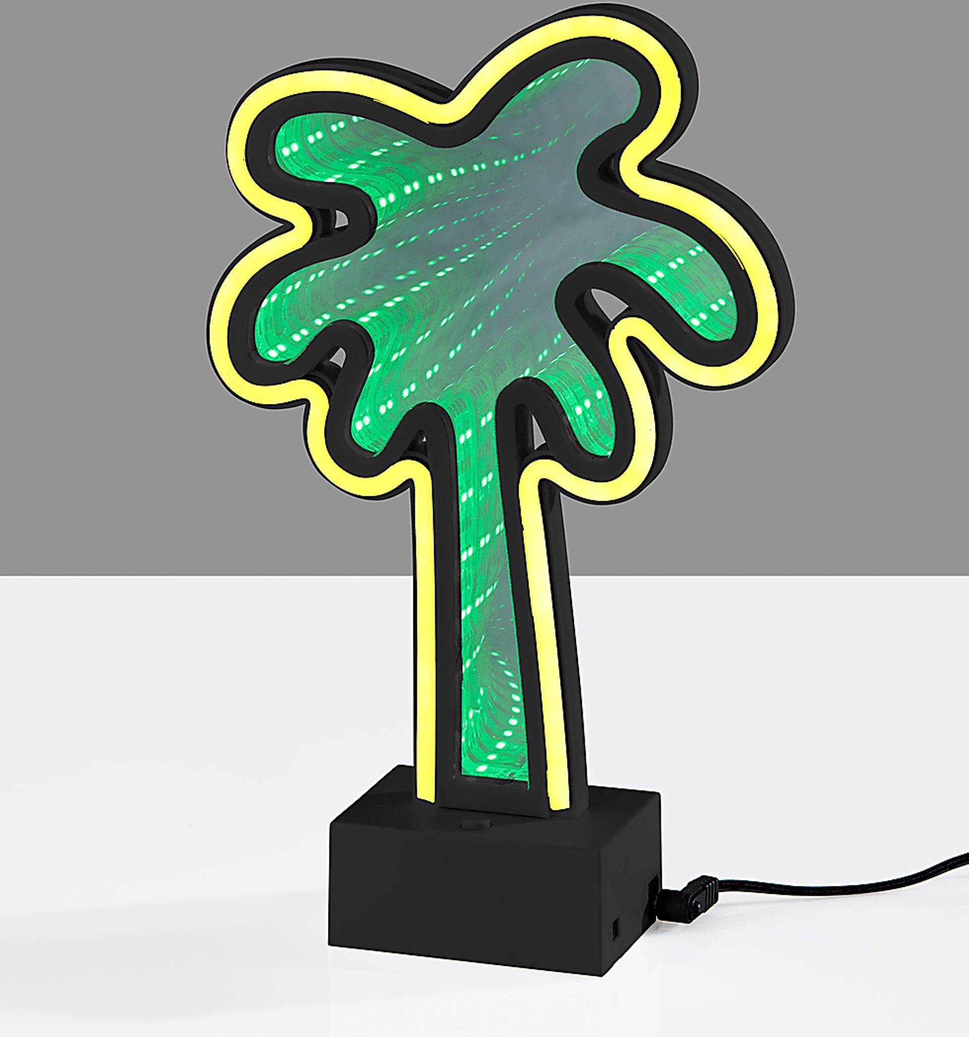 Kids Neon Palm Green Table Lamp - Image 4