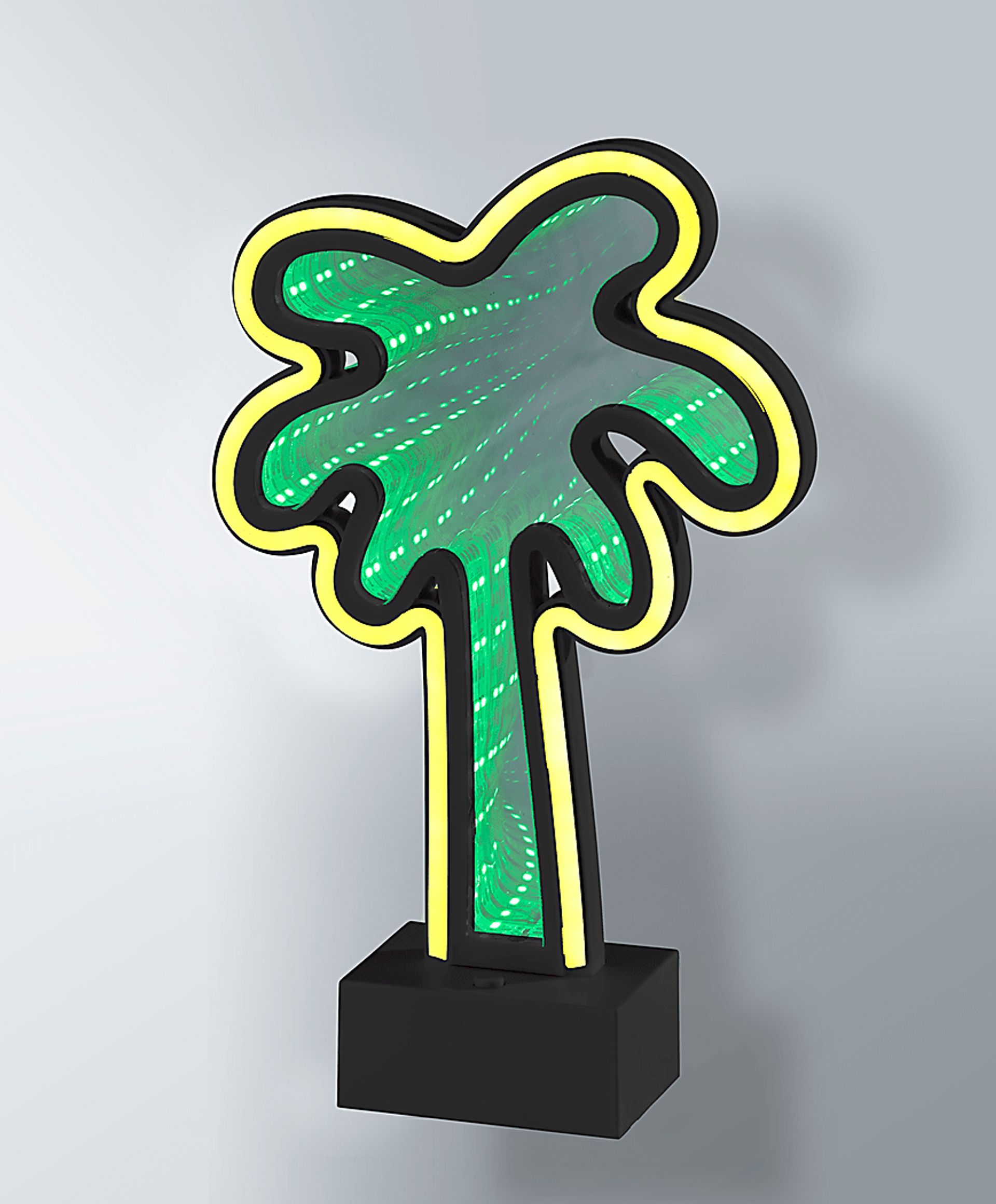 Kids Neon Palm Green Table Lamp - Image 5