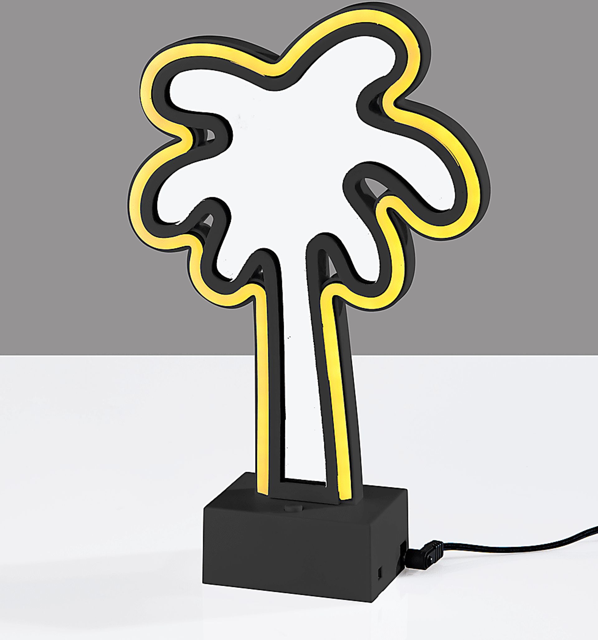 Kids Neon Palm Green Table Lamp - Image 6