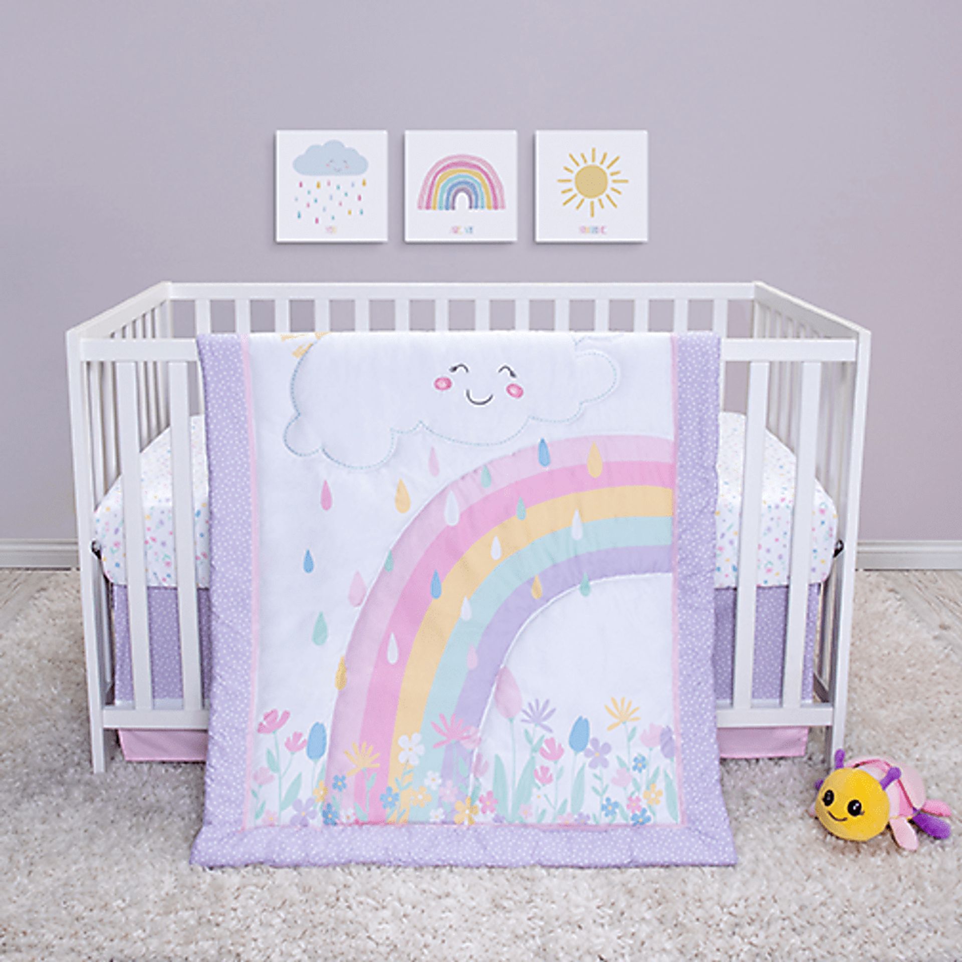 Kids Nerea Purple 4 Pc. Baby Bedding Set - Image 1