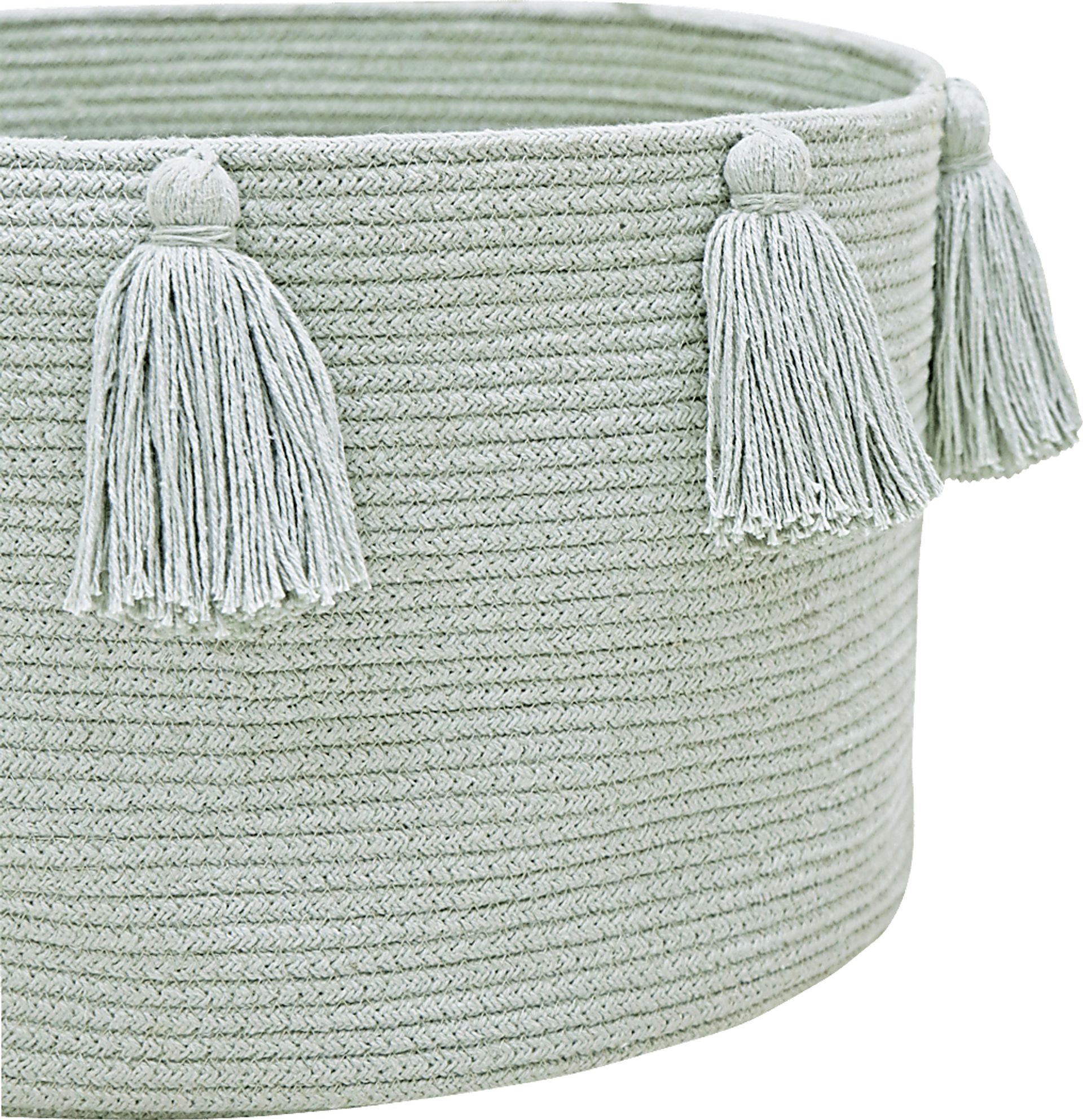 Kids New Tassels Blue/Sage Basket - Image 3