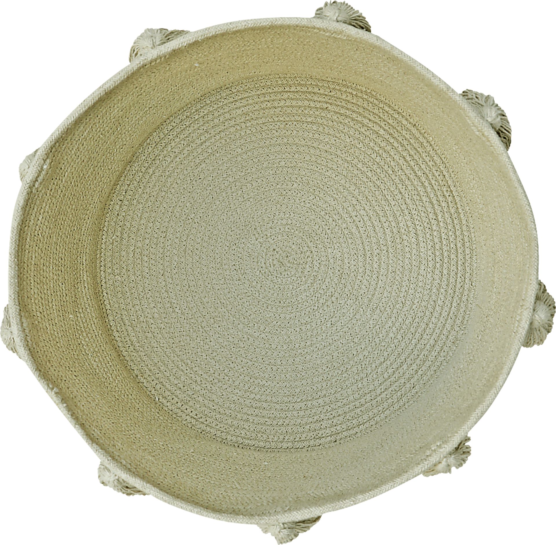 Kids New Tassels Olive Basket - Image 2