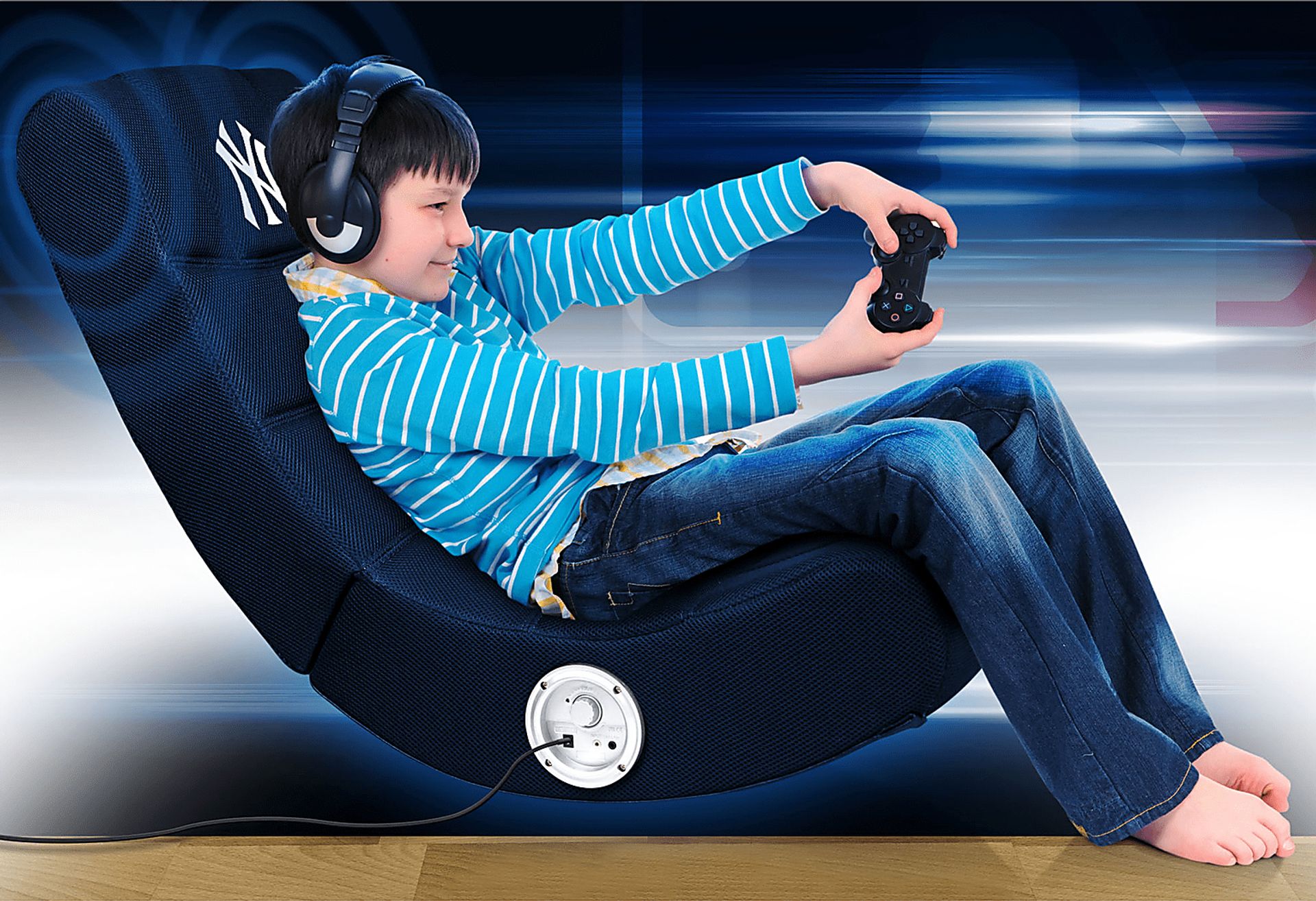 Kids New York Yankees Gaming Rocker - Image 4