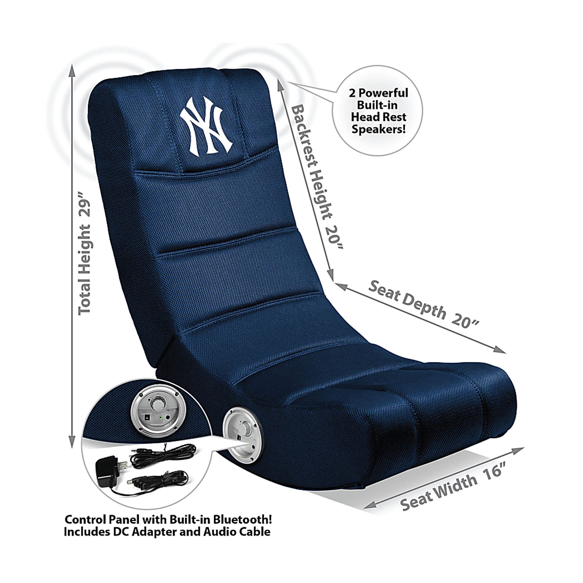 Kids New York Yankees Gaming Rocker - Image 5
