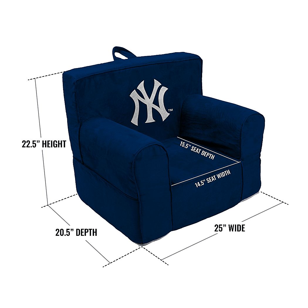 Kids New York Yankees Navy Chair - Thumbnail 2