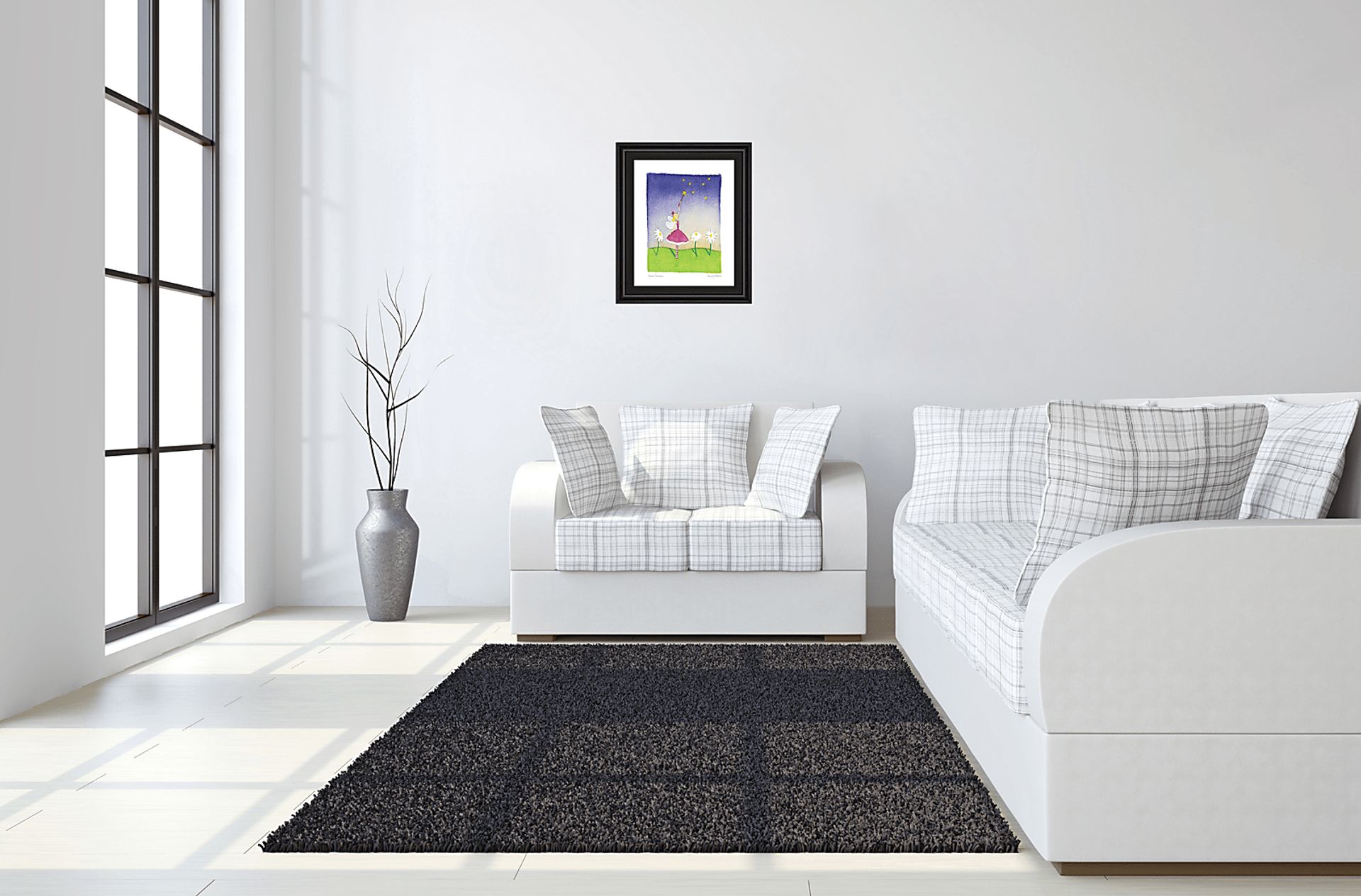 Kids Night Fairy Blue Artwork - Image 2