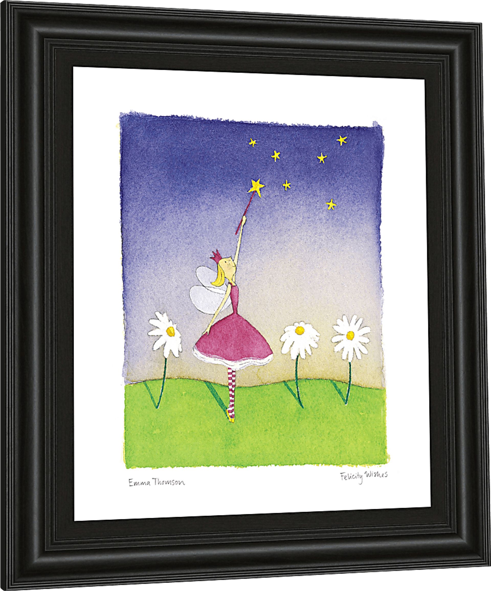 Kids Night Fairy Blue Artwork - Image 1