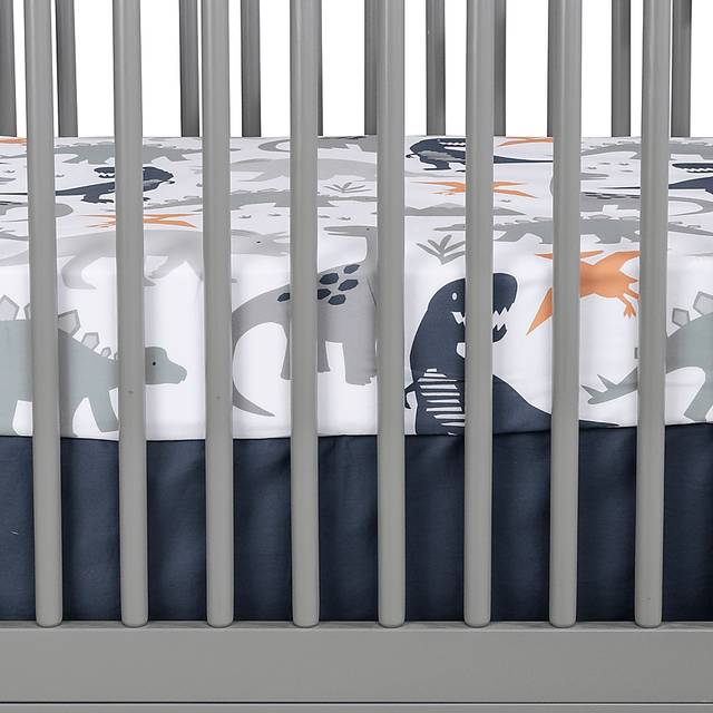 Kids Night Night Dino White Baby Bedding Set - Thumbnail - Image 11