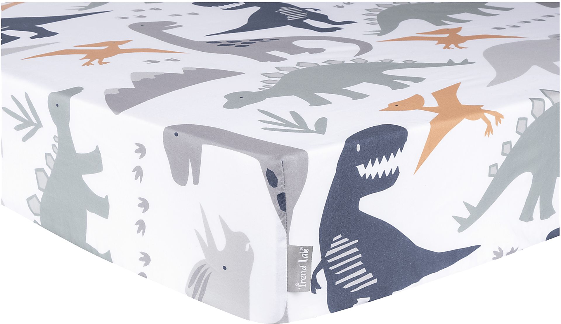 Kids Night Night Dino White Baby Bedding Set - Image 4