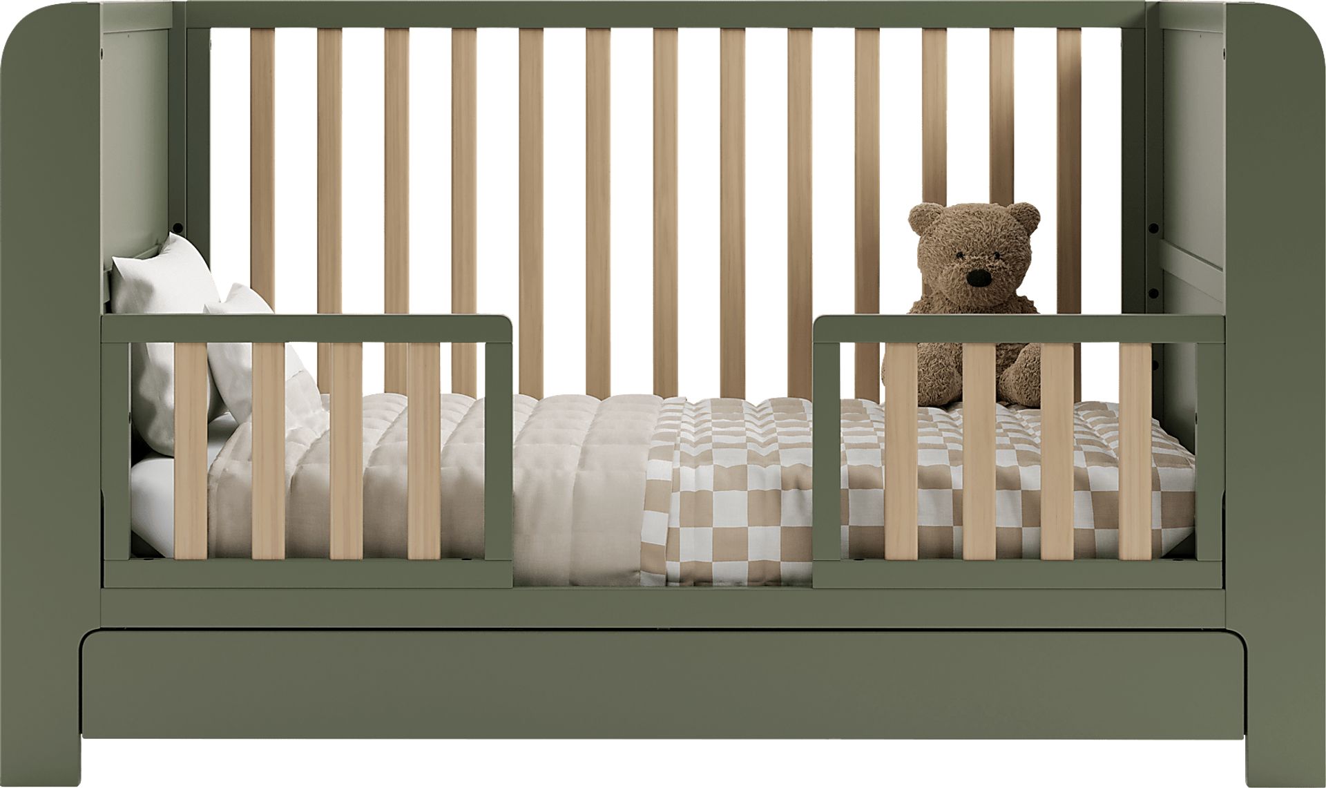 Kids Nimara Olive Convertible Crib - Image 8