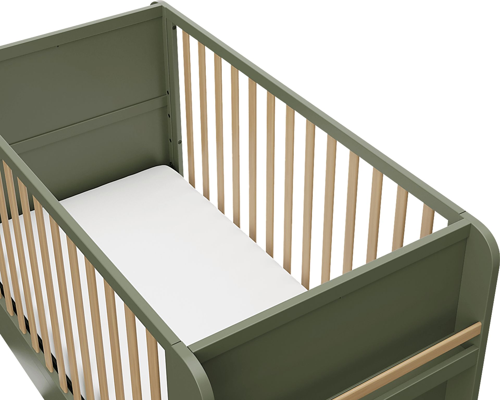 Kids Nimara Olive Convertible Crib - Image 9