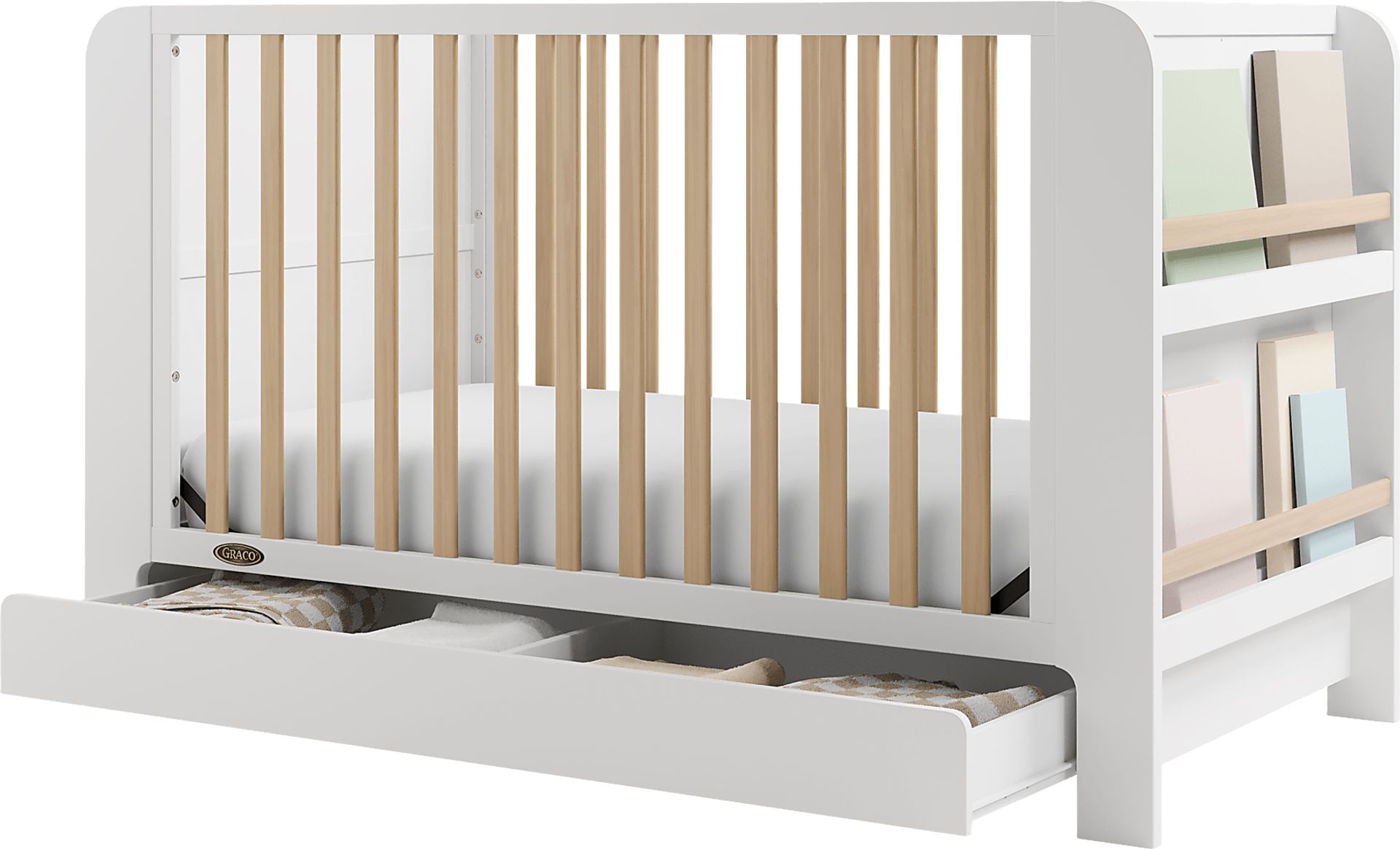 Kids Nimara White Convertible Crib - Image 9