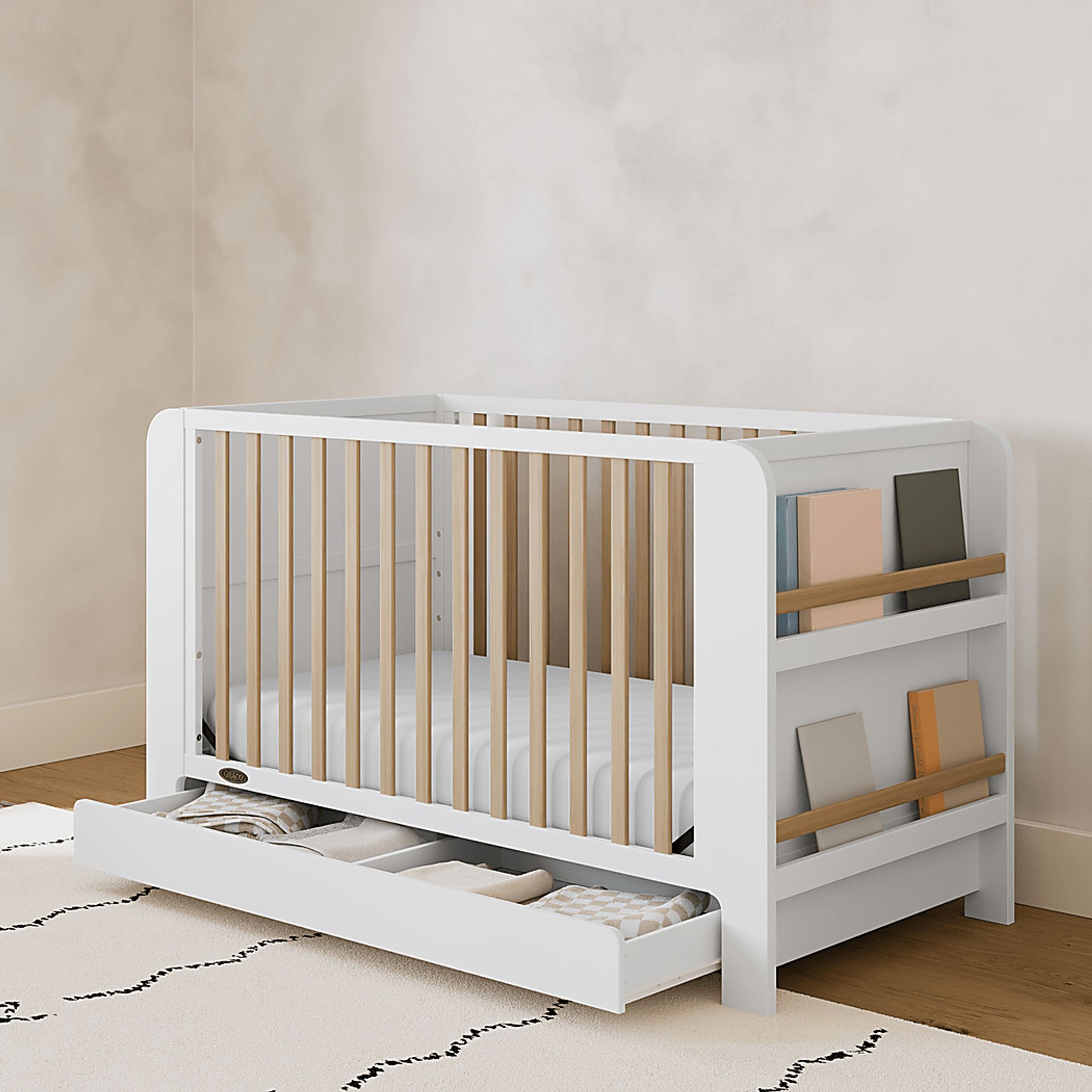 Kids Nimara White Convertible Crib - Image 3