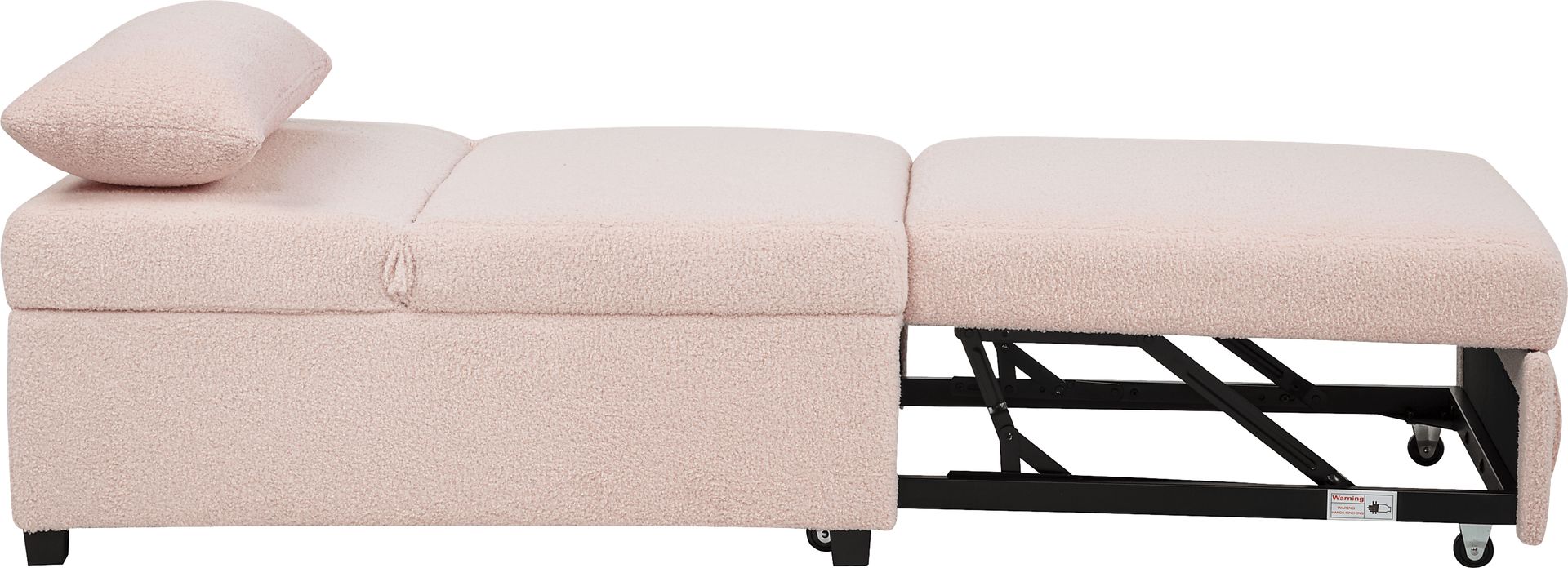 Kids Nimble 2.0 Blush Sleeper Chair - Image 4