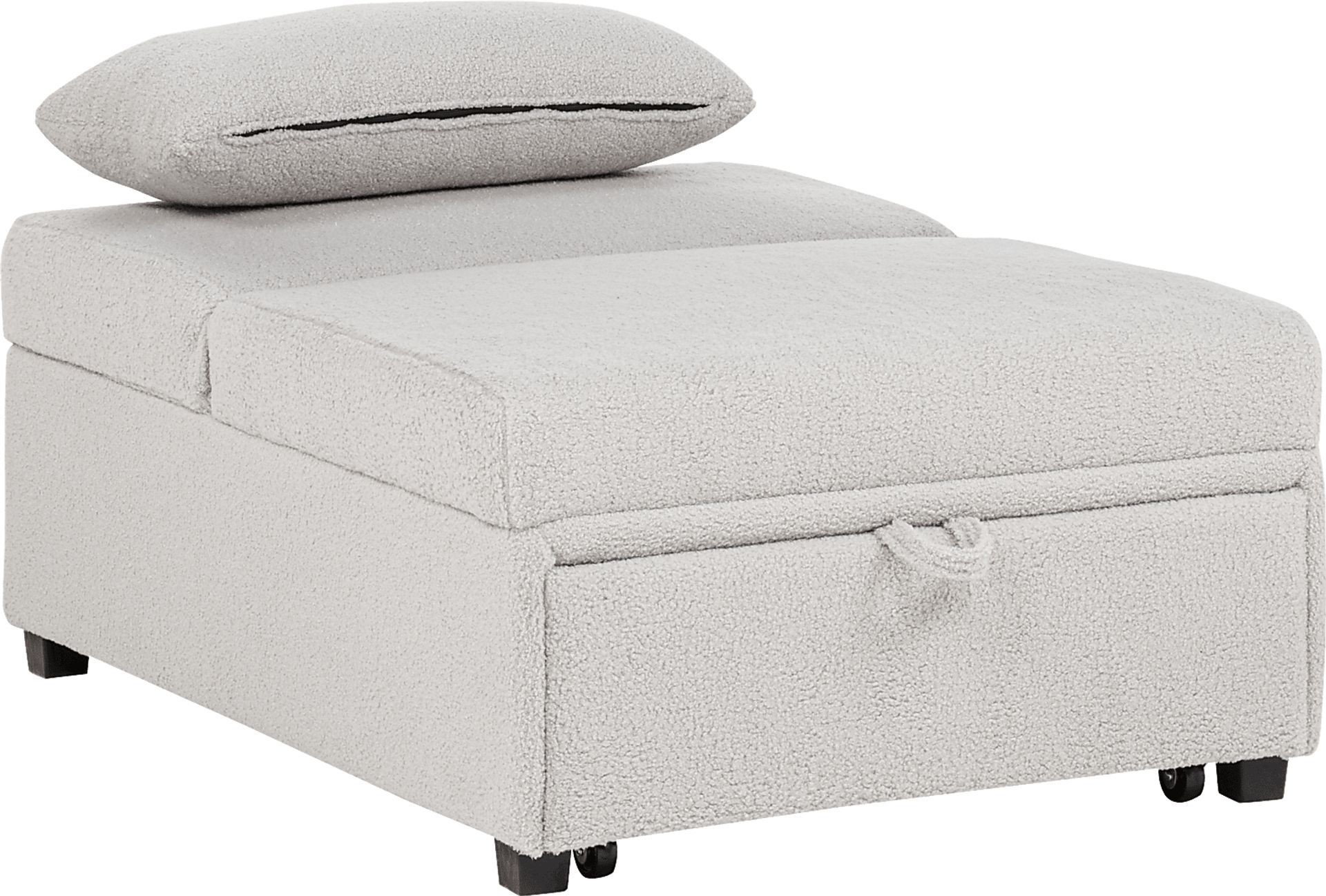 Kids Nimble 2.0 Light Gray Sleeper Chair - Image 3