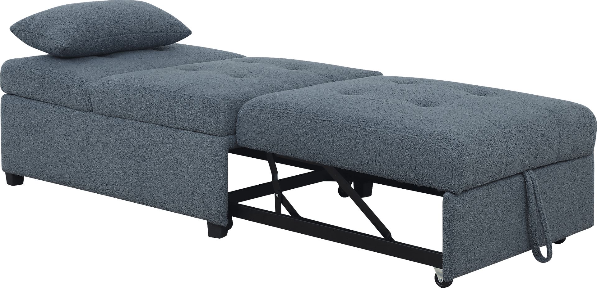 Kids Nimble Blue Sleeper Chair - Image 3