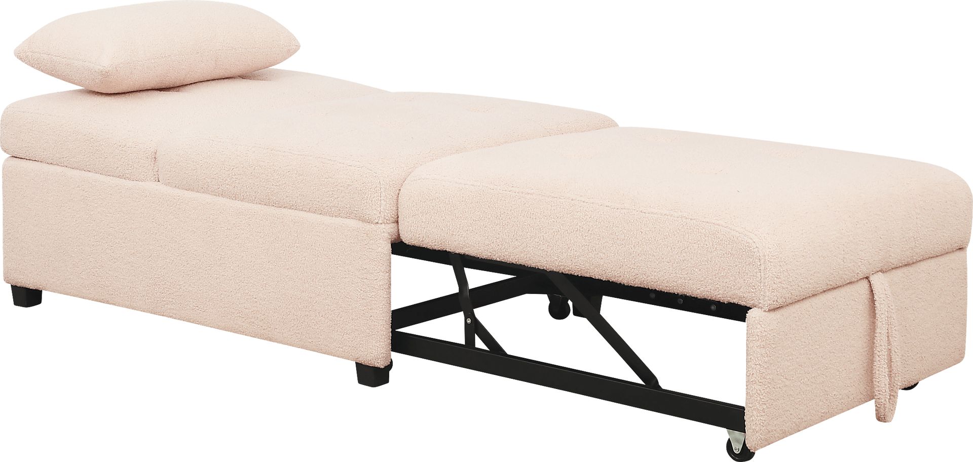 Kids Nimble Blush Sleeper Chair - Image 7
