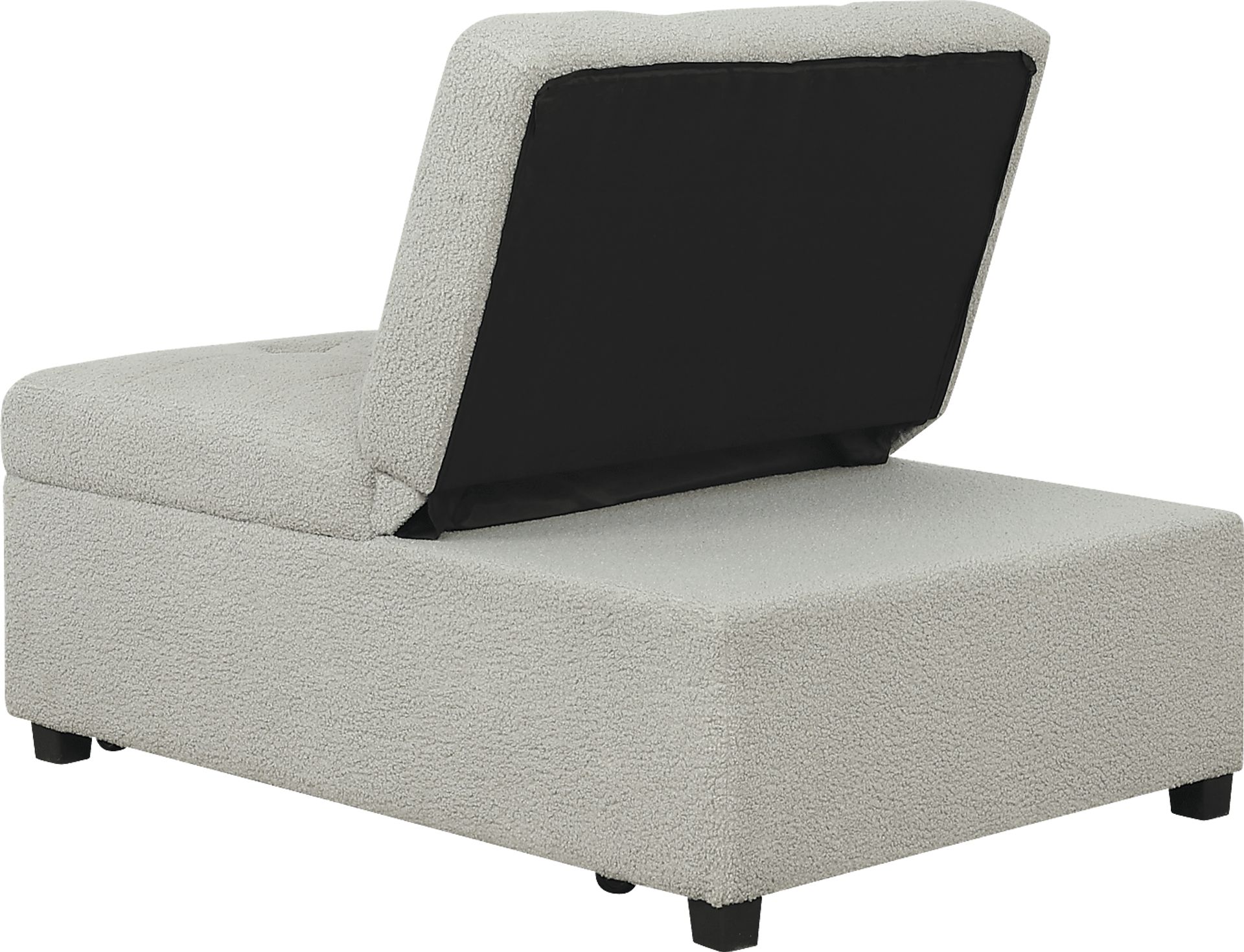 Kids Nimble Light Gray Sleeper Chair - Image 2