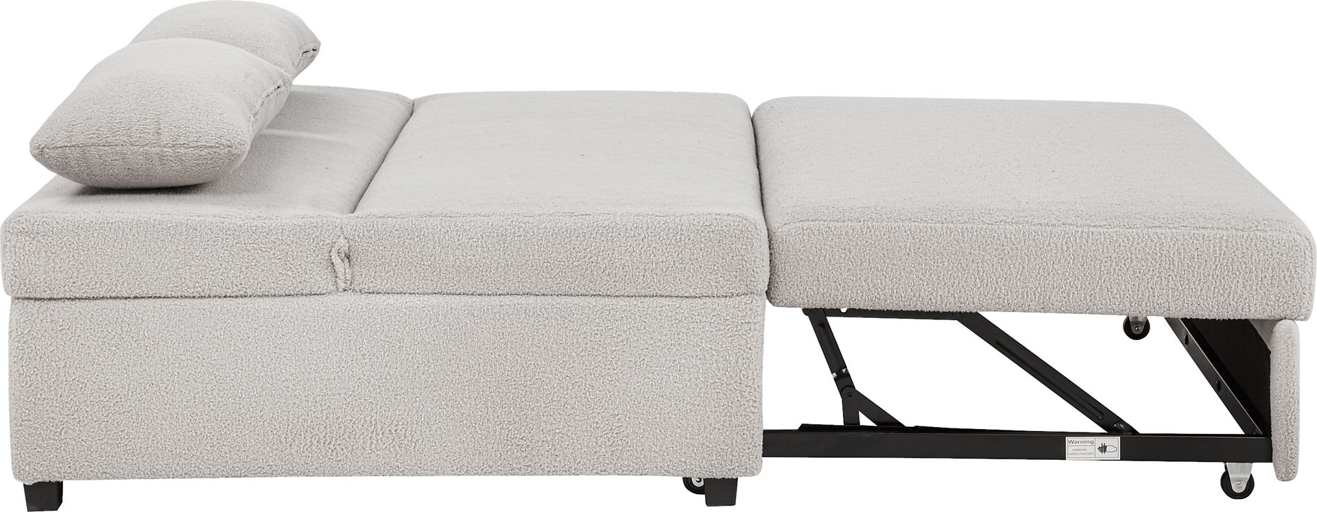 Kids Nimble XL 2.0 Light Gray Sleeper Chair - Image 4