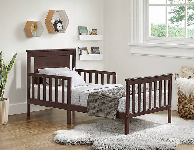 Kids Nolween Espresso Toddler Bed - Thumbnail - Image 2