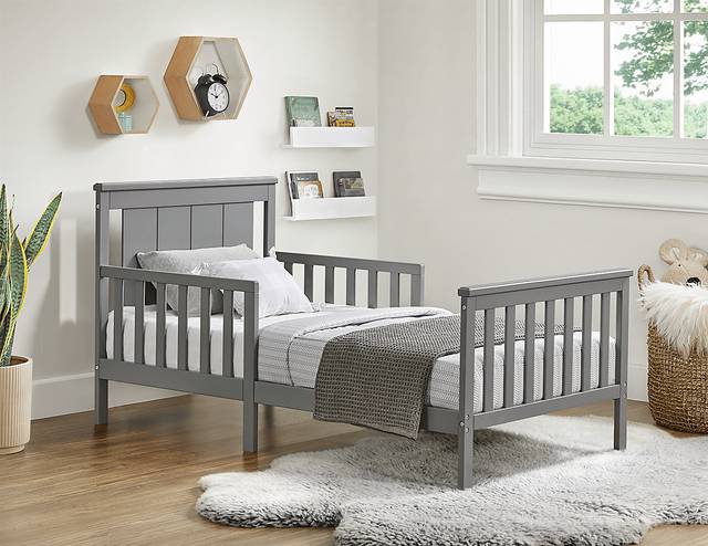 Kids Nolween Gray Toddler Bed - Thumbnail - Image 2