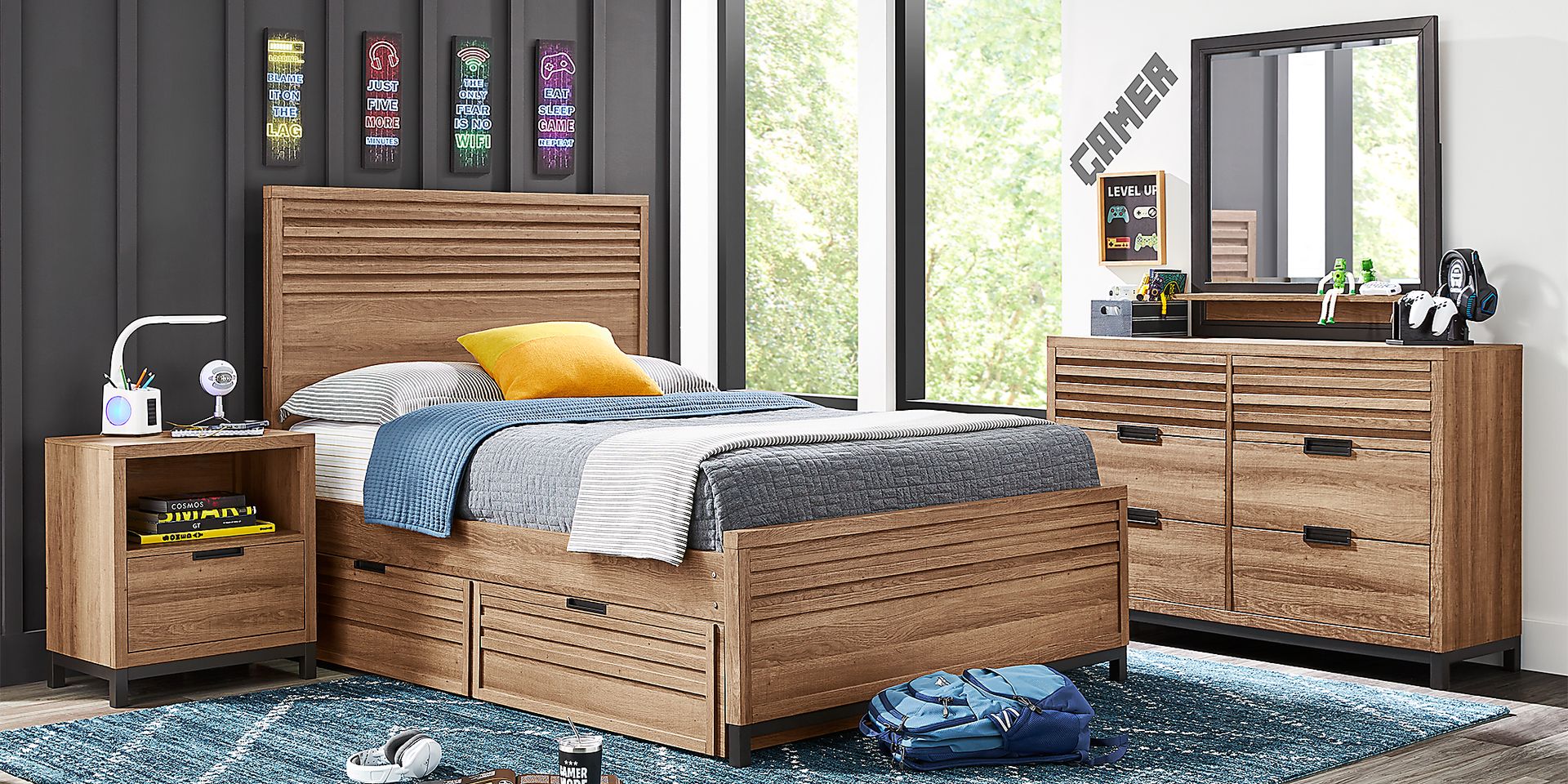 Kids Northridge Drive Caramel Full Panel Bed - Image 2
