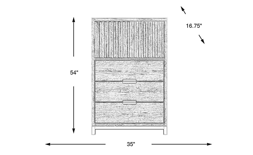 Kids Northridge Drive Caramel Door Chest