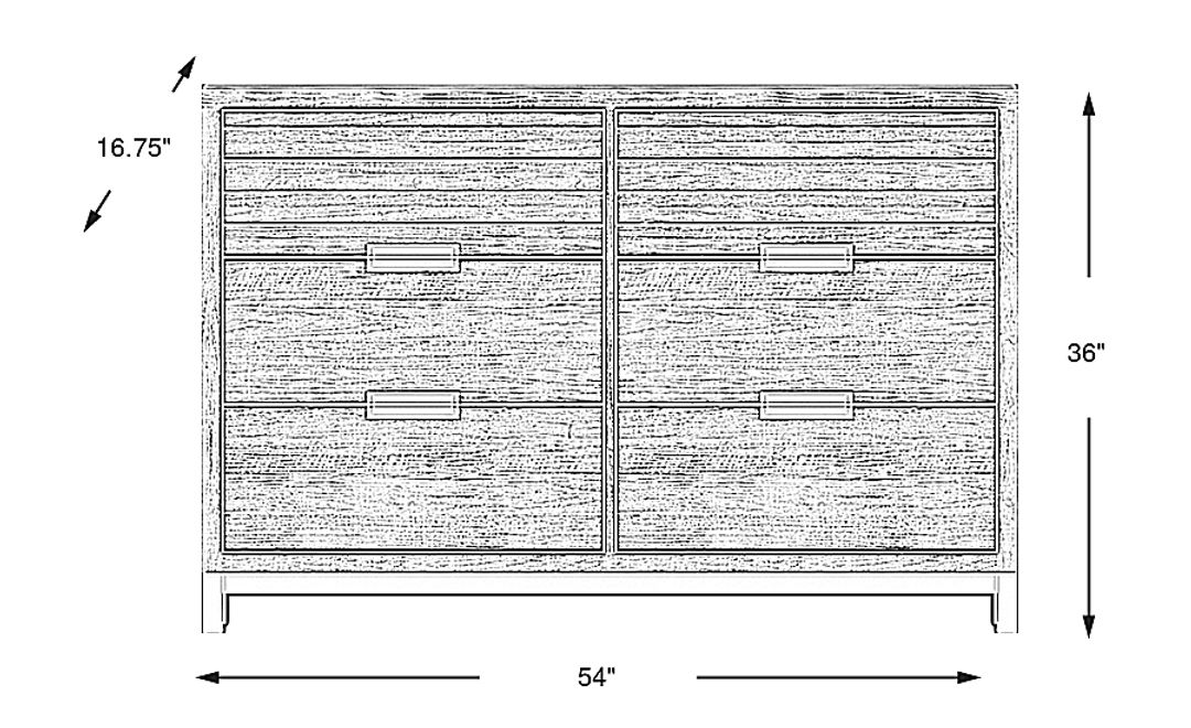 Kids Northridge Drive Caramel Dresser