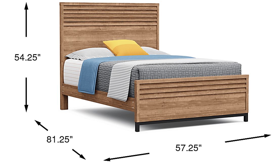 Kids Northridge Drive Caramel Full Panel Bed