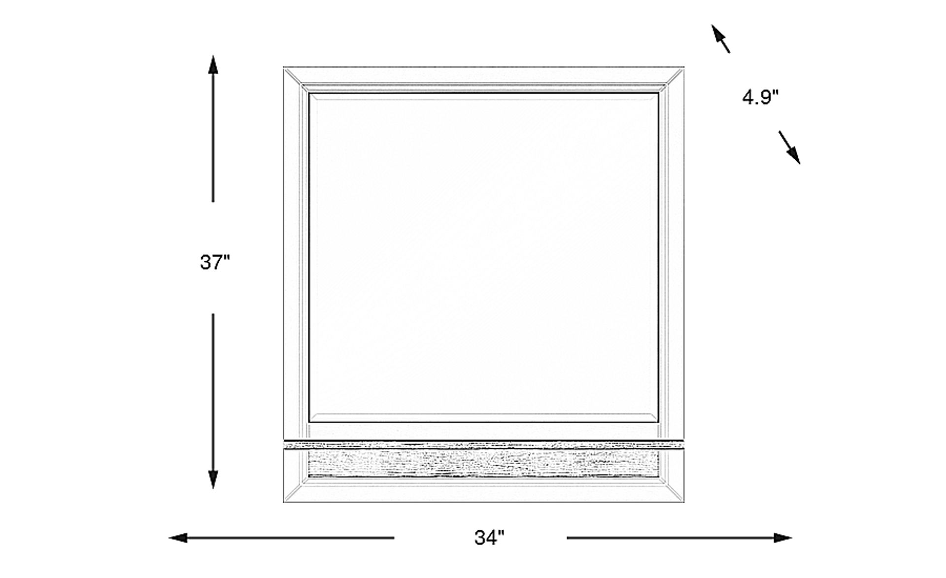 Dimension Image. Please refer to the Dimension Tab on this page for dimension details.