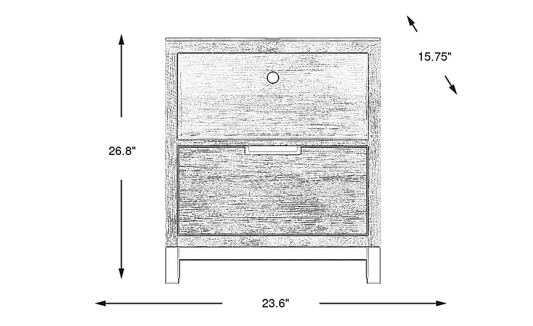 Kids Northridge Drive Caramel Nightstand