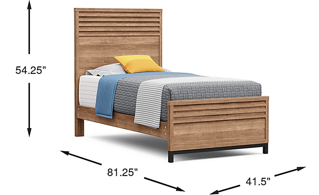 Kids Northridge Drive Caramel Twin Panel Bed