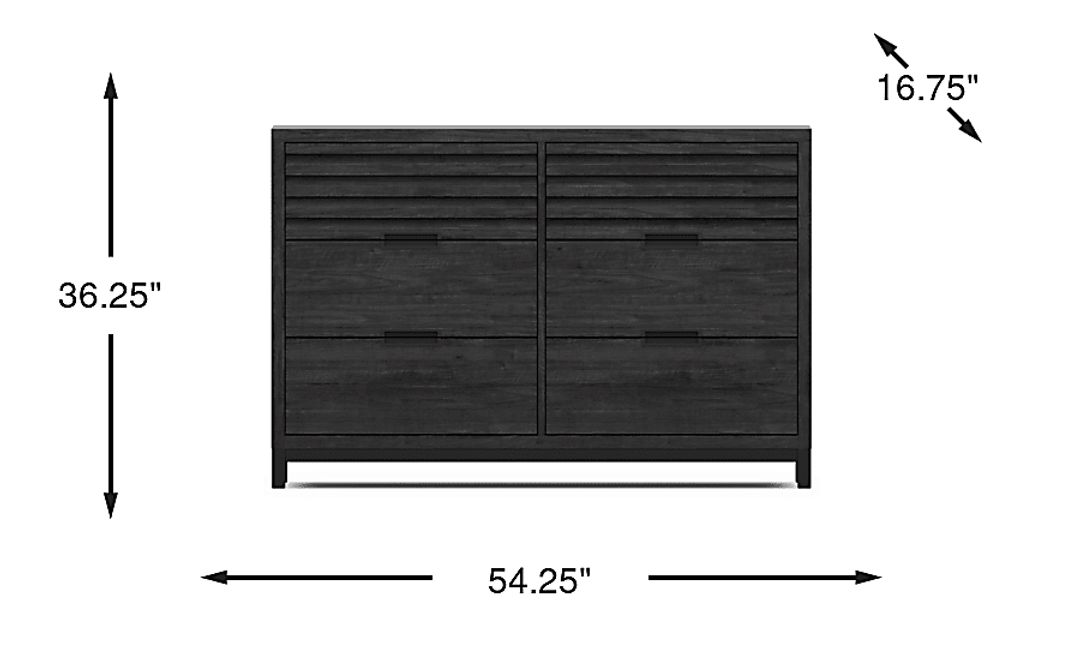 Kids Northridge Drive Charcoal Dresser