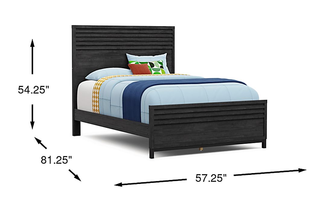 Kids Northridge Drive Charcoal Full Panel Bed