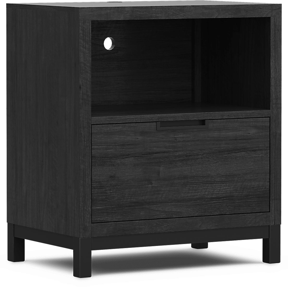 Northridge Drive Charcoal Gray Nightstand | Rooms to Go