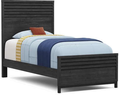 Kids Northridge Drive Charcoal Twin Panel Bed