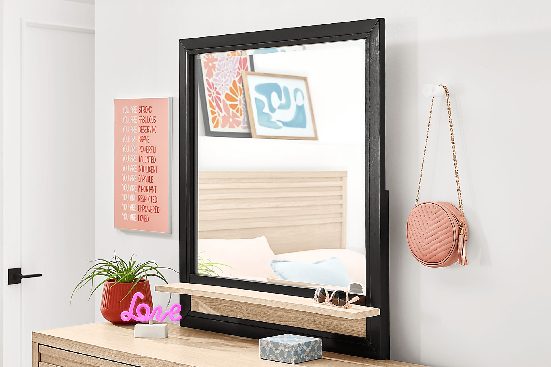 Kids Northridge Drive Oatmeal Mirror - Image 4