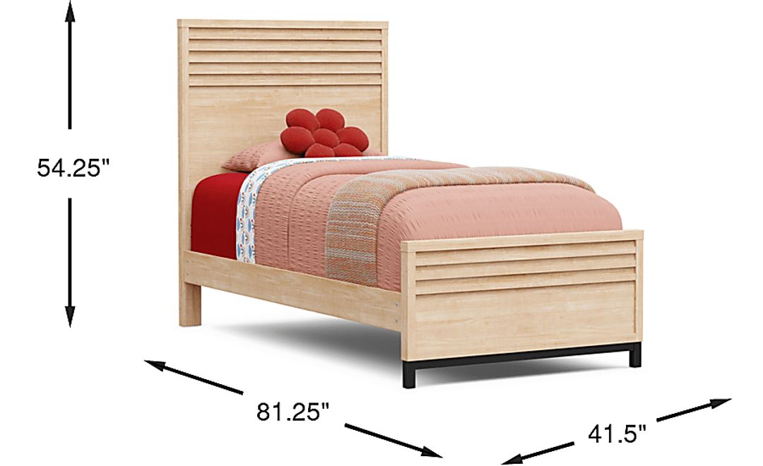 Kids Northridge Drive Oatmeal Twin Panel Bed