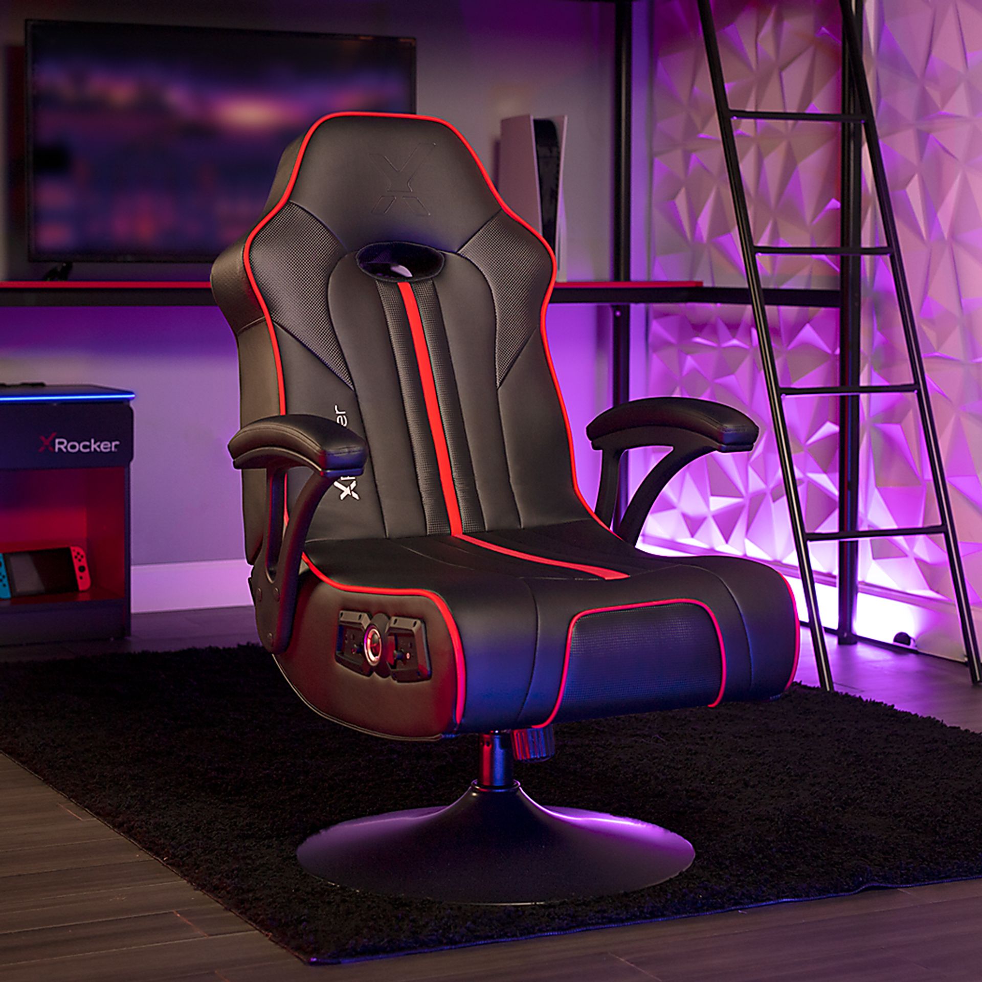 Kids Nousa Black Gaming Chair - Image 2