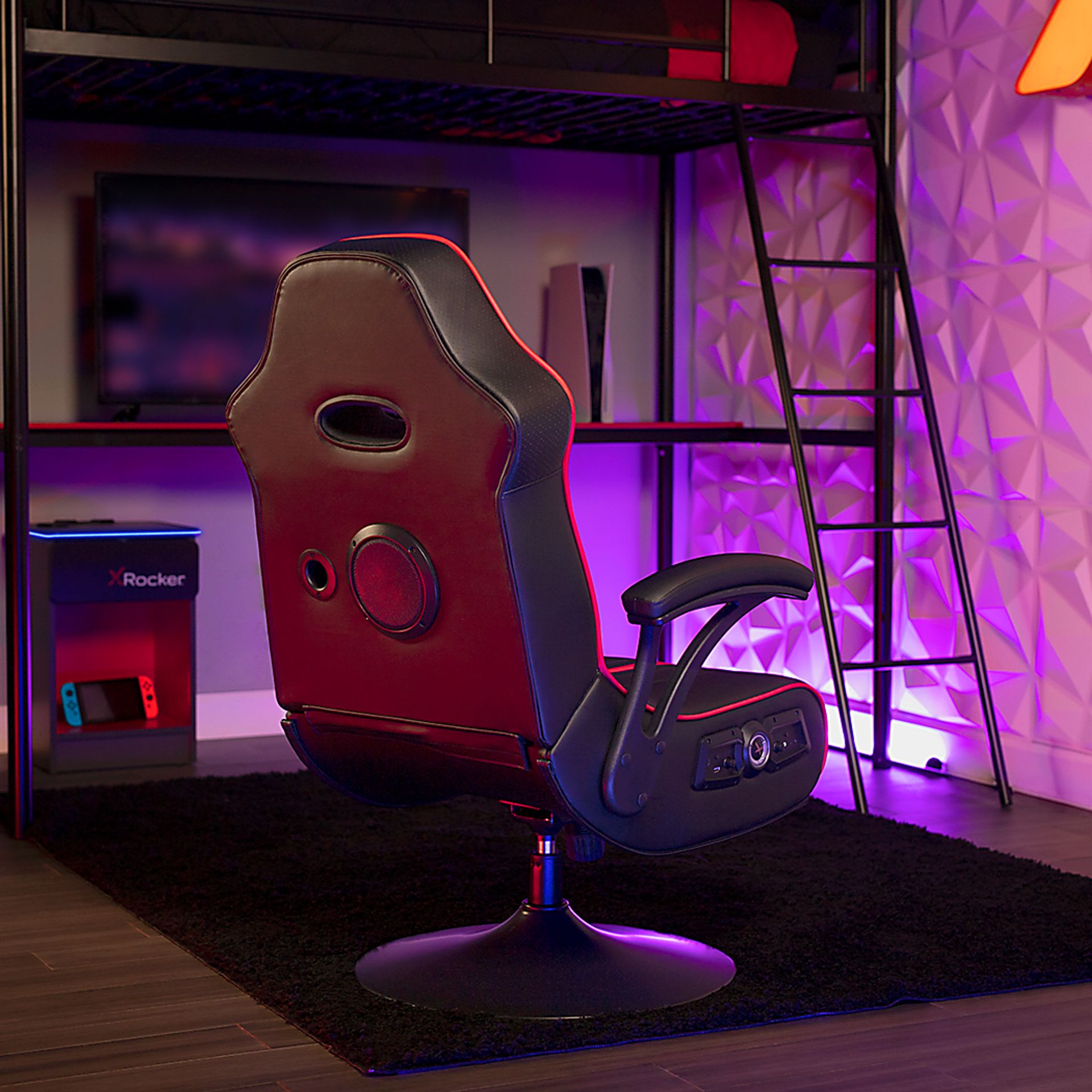 Kids Nousa Black Gaming Chair - Image 3