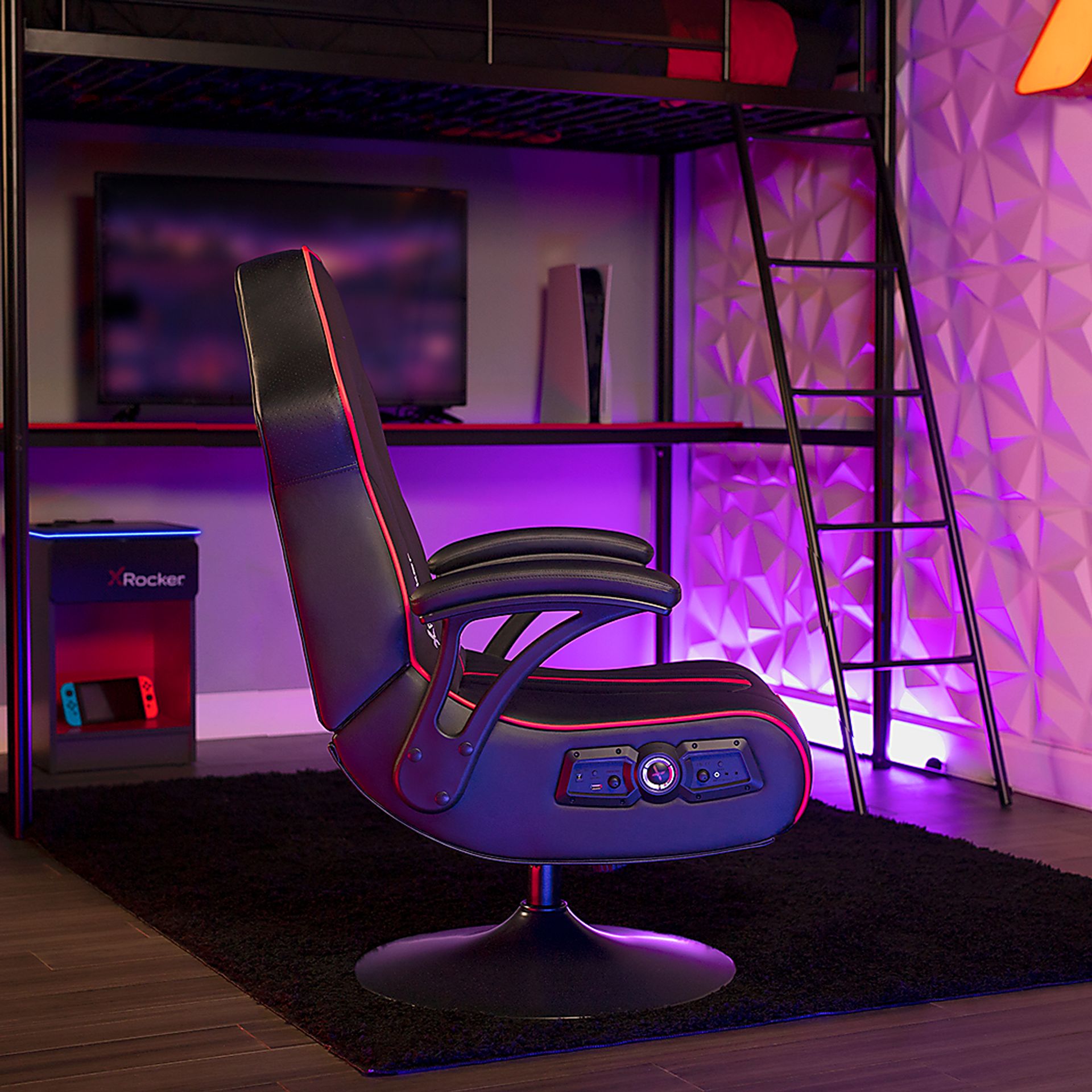 Kids Nousa Black Gaming Chair - Image 4
