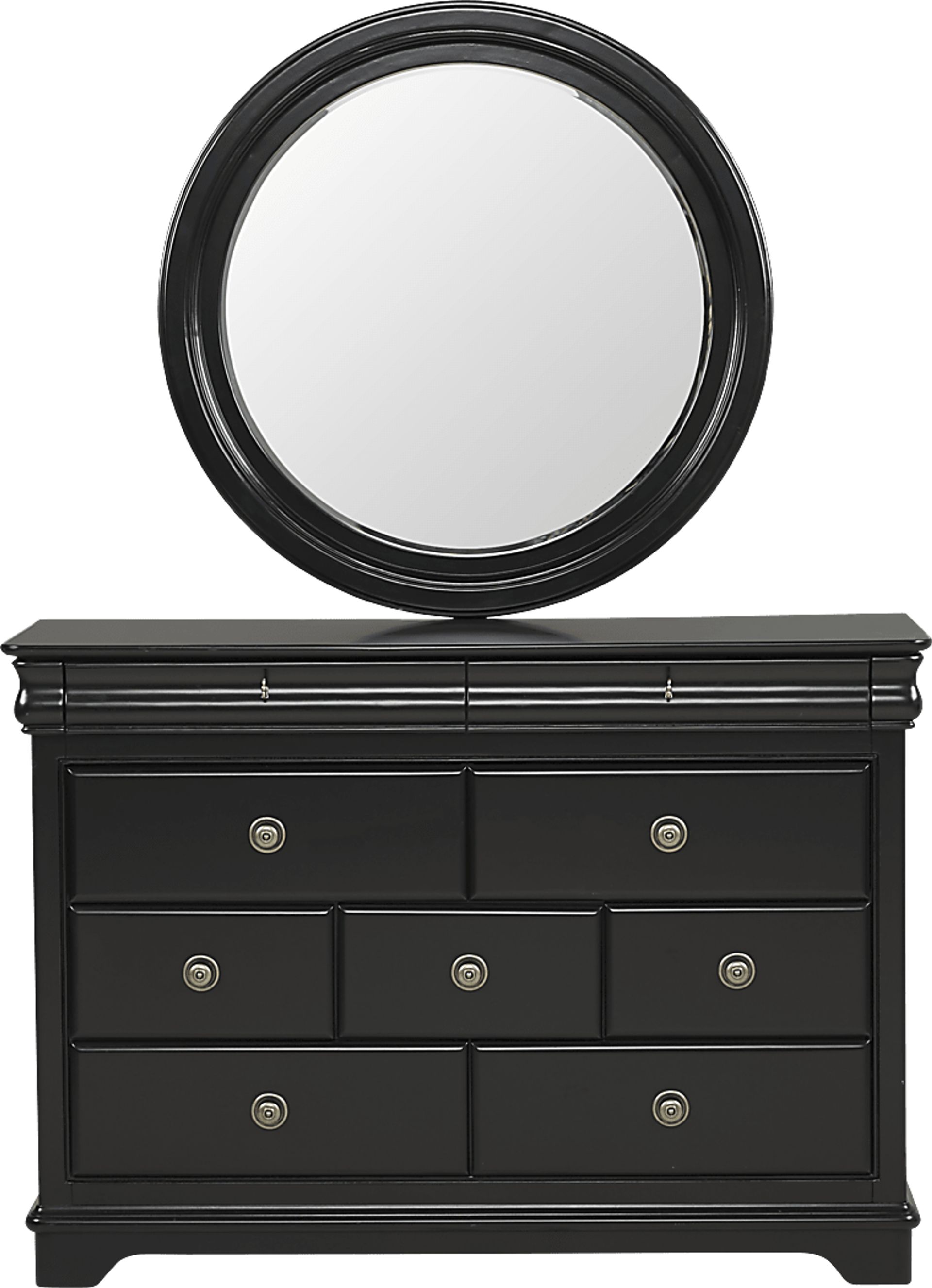 Kids Oberon Black Dresser & Mirror Set - Image 1