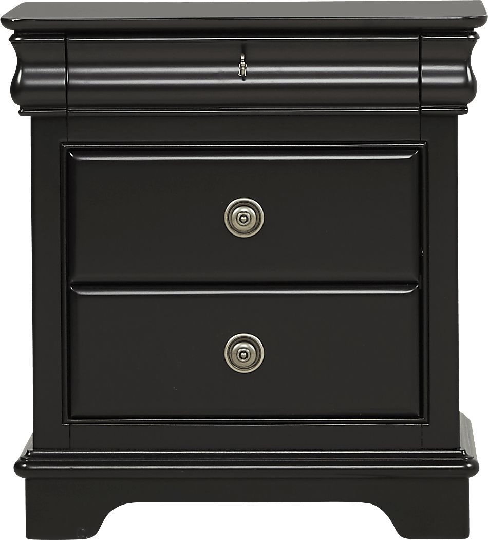 Kids Oberon Black Nightstand - Rooms To Go