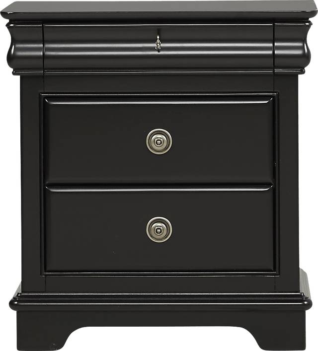 Kids Oberon Black Nightstand - Thumbnail - Image 1
