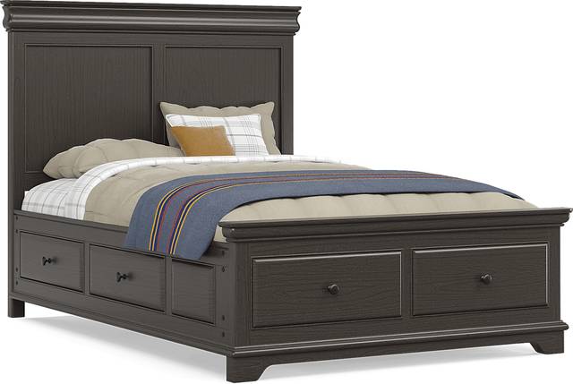 Kids Oberon Chocolate Full Storage Bedroom - Thumbnail - Image 2