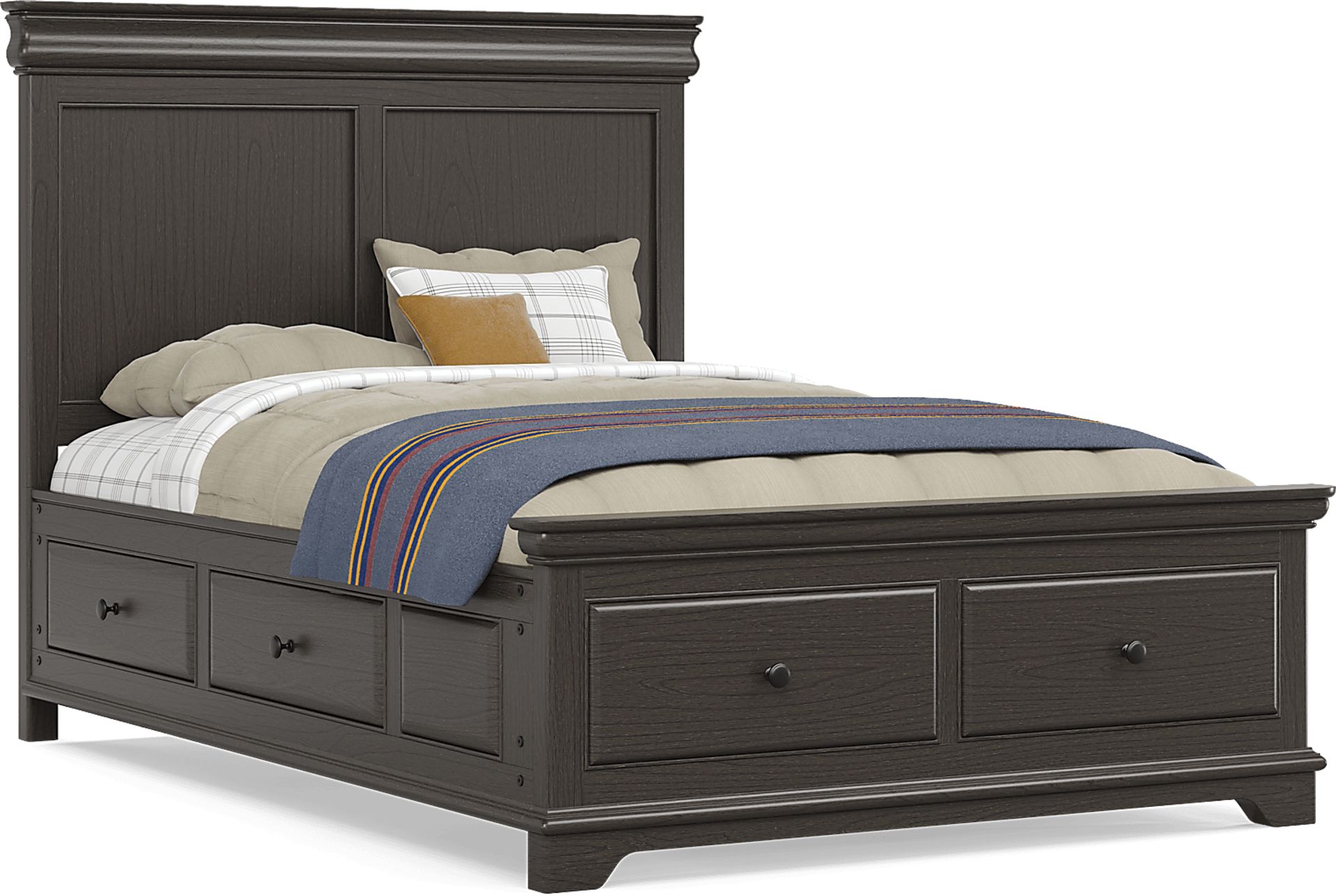 Kids Oberon Chocolate Full Storage Bedroom - Image 2