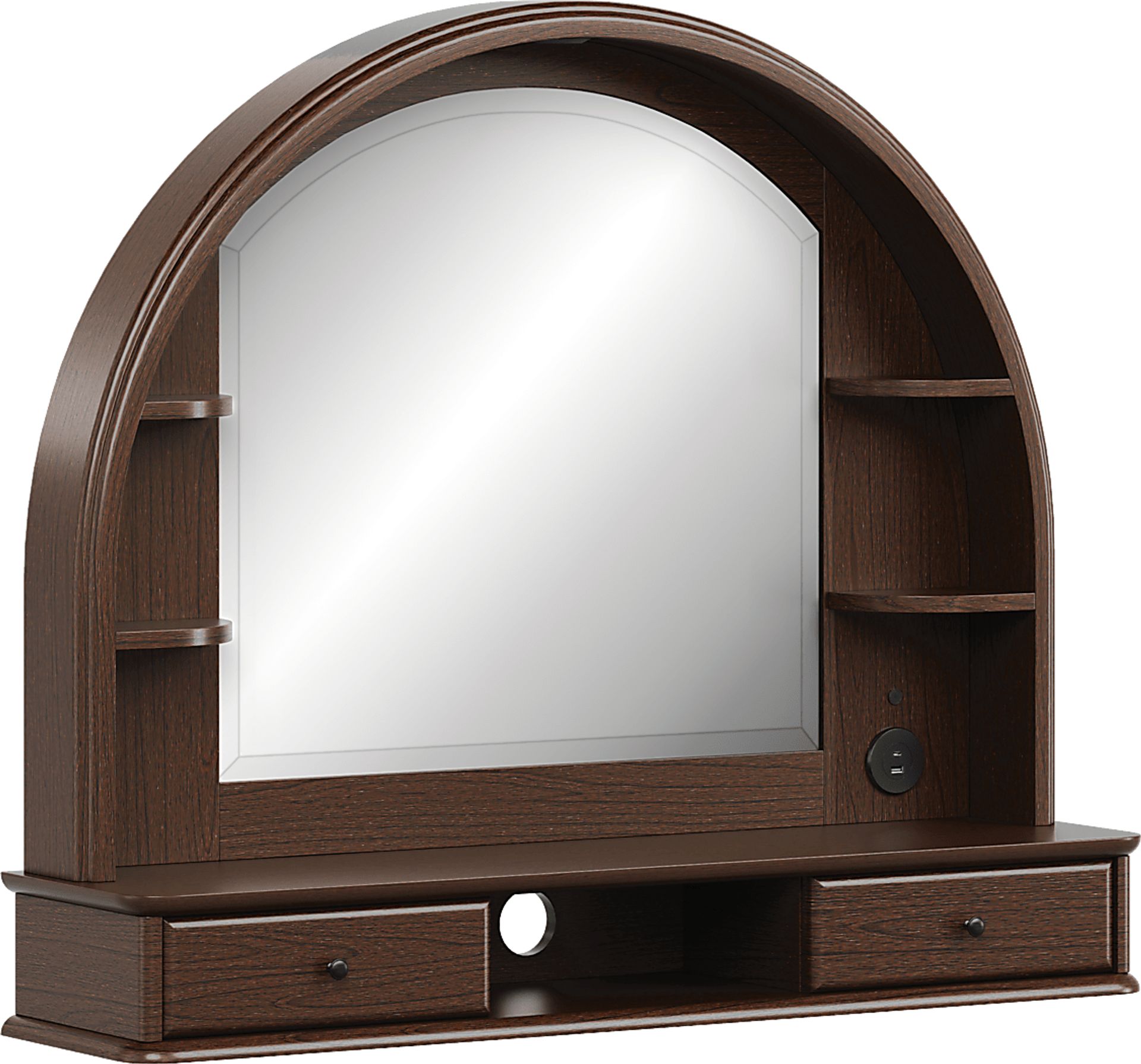 Kids Oberon Chocolate Twin Panel Bedroom with Storage Side Rails - Image 8