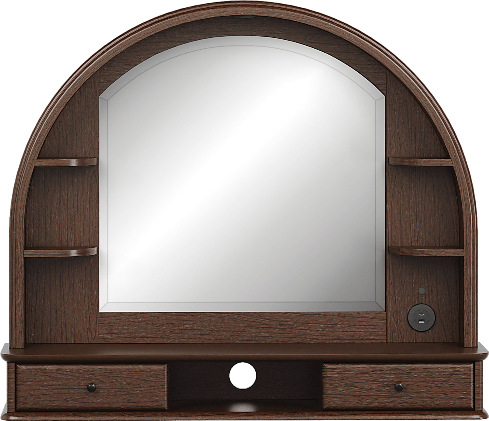 Kids Oberon Chocolate Twin Panel Bedroom with Storage Side Rails - Image 7