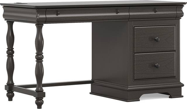 Kids Oberon Chocolate Pedestal Desk - Thumbnail - Image 2