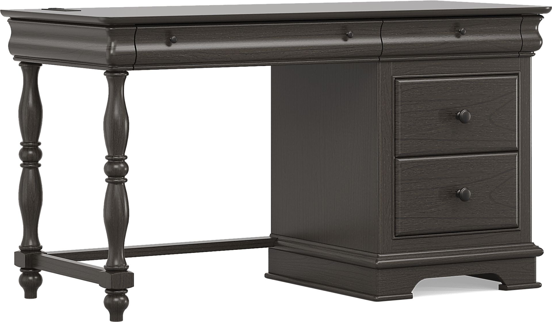 Kids Oberon Chocolate Pedestal Desk - Image 2